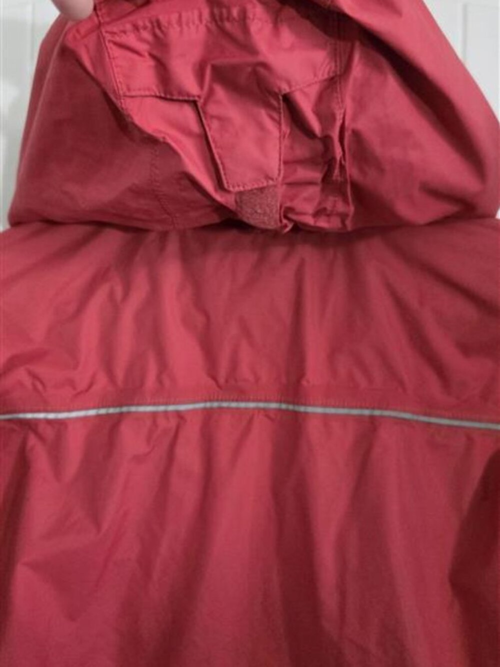 Columbia Coral Pink Hooded Lightweight Rain Jacket Size Large - Picture 11 of 13